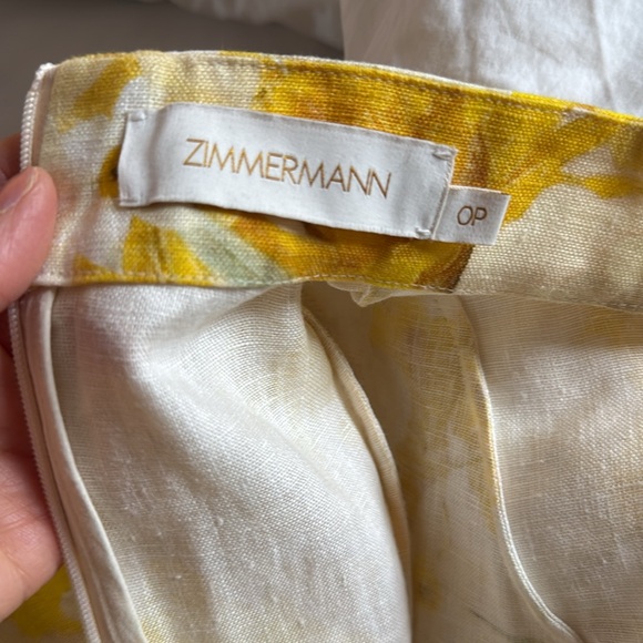 Zimmermann Wonderland Buttoned Yellow Dress - Picture 3 of 4